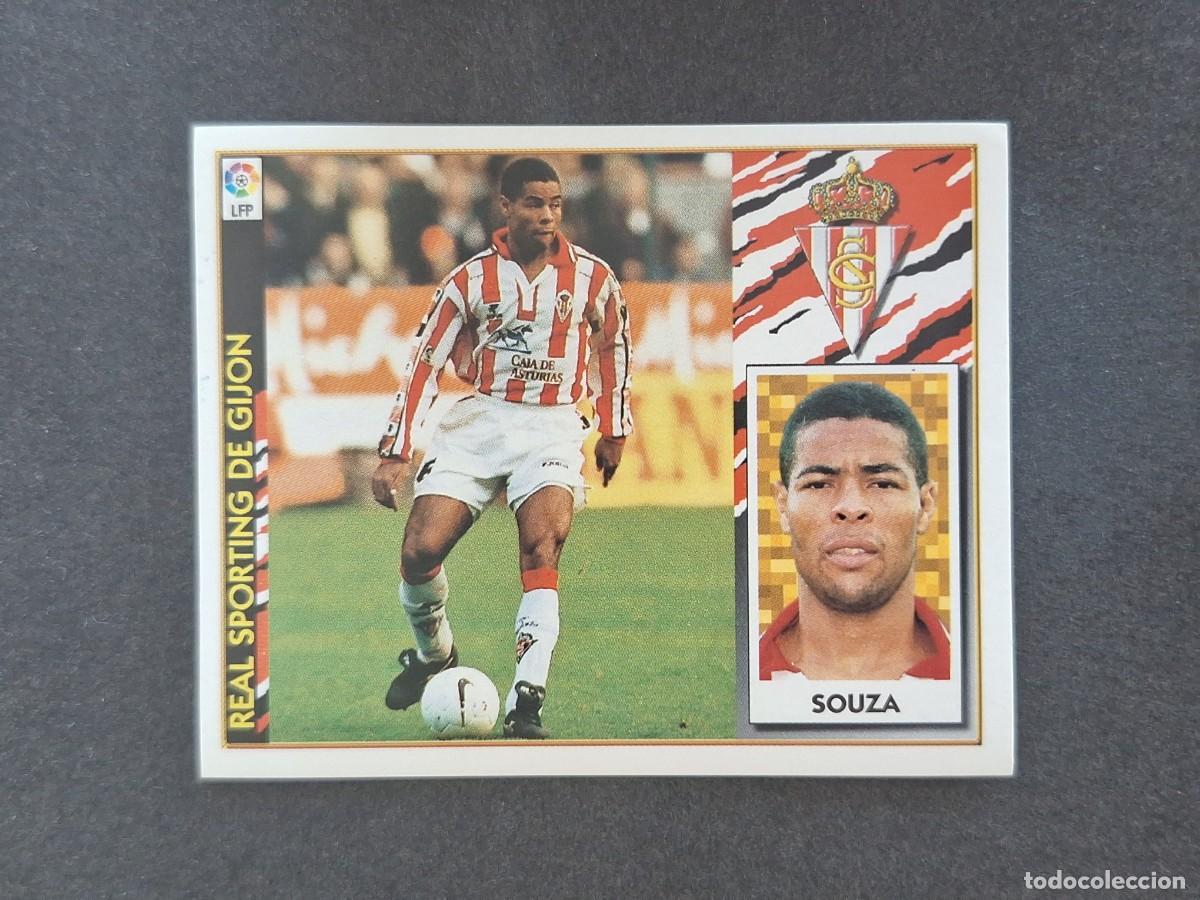 Cromos de f&uacute;tbol: L4 SOUZA SPORTING DE GIJON LIGA ESTE 1997 1998 97 98 NUNCA PEGADO SIN PEGAR