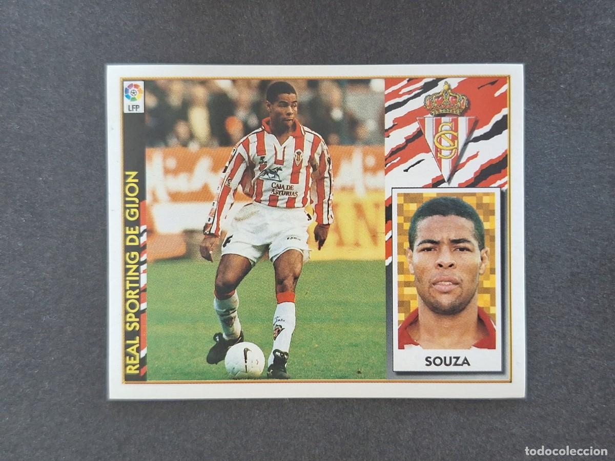 Cromos de f&uacute;tbol: L4 SOUZA SPORTING DE GIJON LIGA ESTE 1997 1998 97 98 NUNCA PEGADO SIN PEGAR