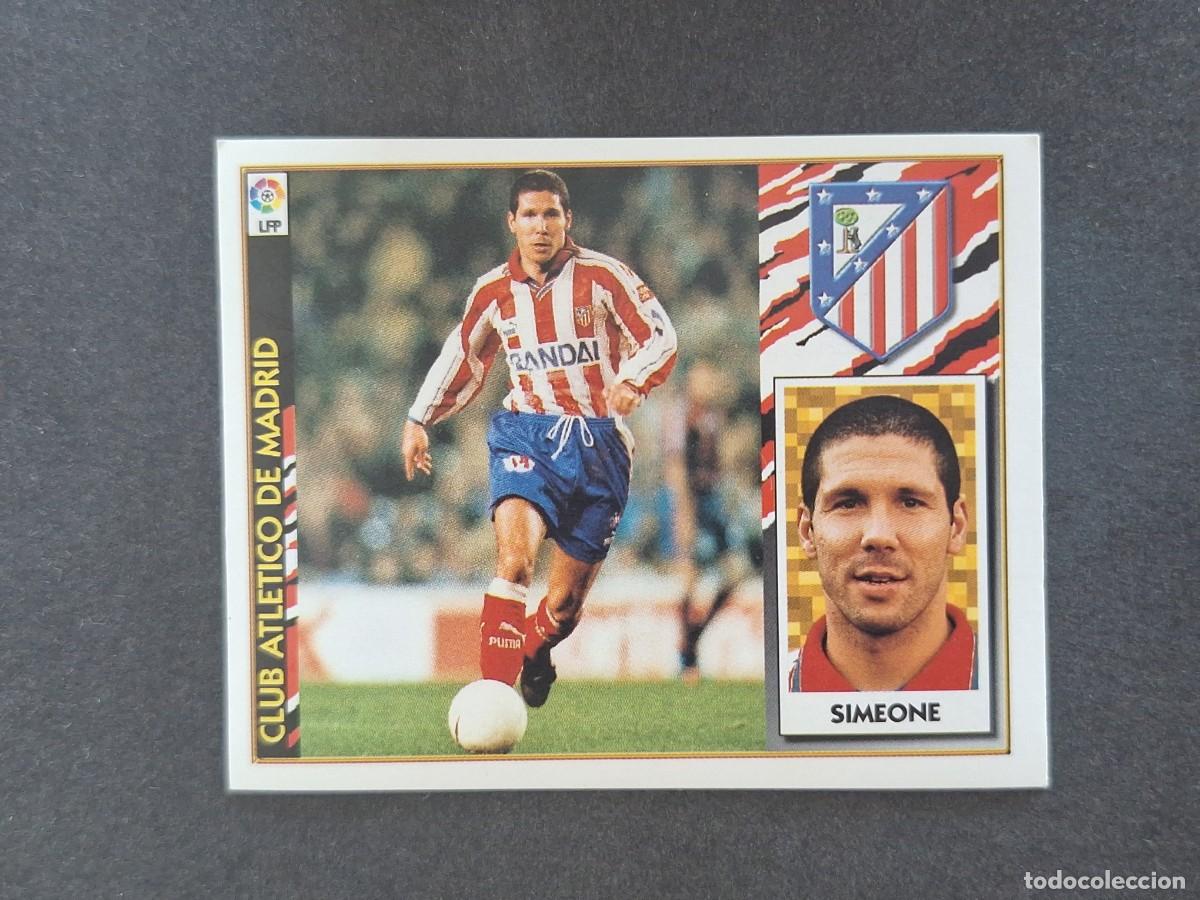 Cartes &agrave; collectionner de Football: L4 SIMEONE ATLETICO DE MADRID LIGA ESTE 1997 1998 97 98 NUNCA PEGADO SIN PEGAR