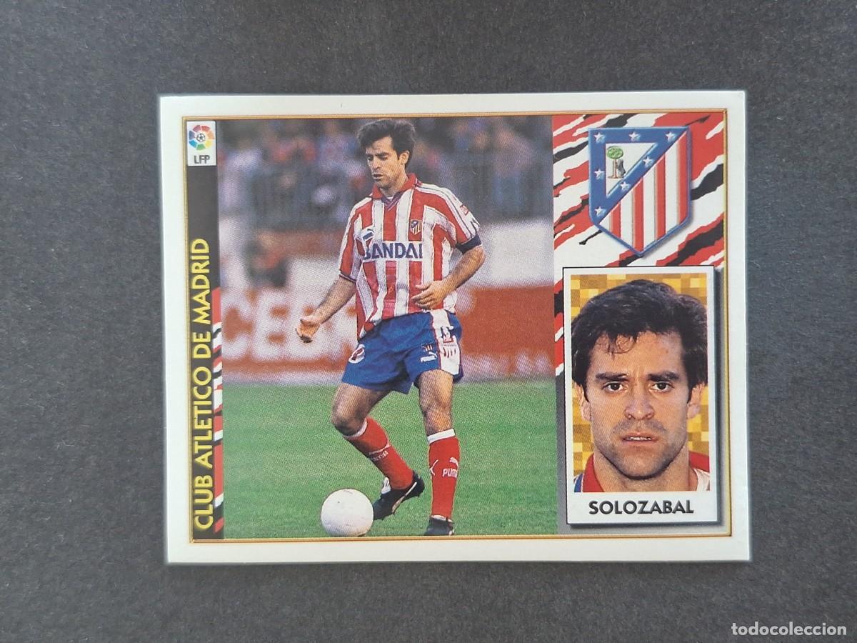 Cartes &agrave; collectionner de Football: L4 SOLOZABAL ATLETICO DE MADRID LIGA ESTE 1997 1998 97 98 NUNCA PEGADO SIN PEGAR