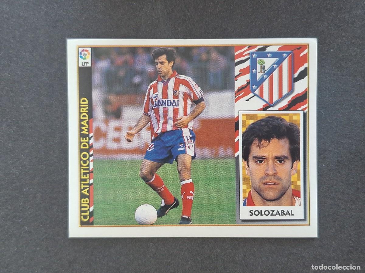 Cartes &agrave; collectionner de Football: L4 SOLOZABAL ATLETICO DE MADRID LIGA ESTE 1997 1998 97 98 NUNCA PEGADO SIN PEGAR