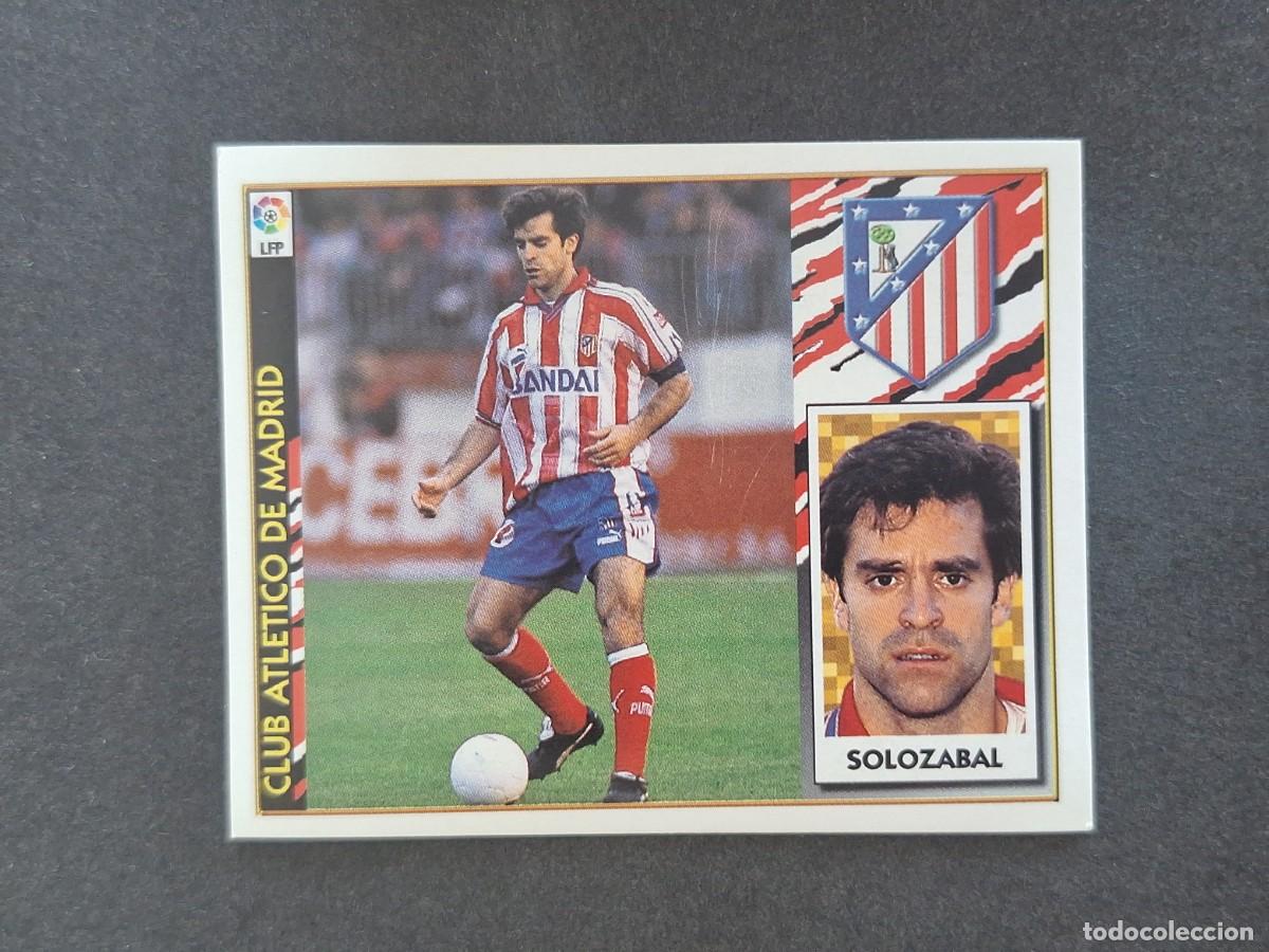 Cartes &agrave; collectionner de Football: L4 SOLOZABAL ATLETICO DE MADRID LIGA ESTE 1997 1998 97 98 NUNCA PEGADO SIN PEGAR