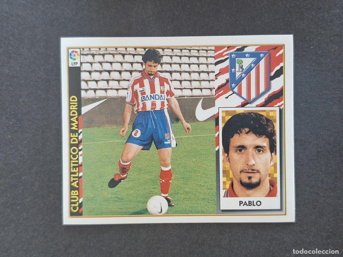 Cartes &agrave; collectionner de Football: L4 PABLO ATLETICO DE MADRID LIGA ESTE 1997 1998 97 98 NUNCA PEGADO SIN PEGAR