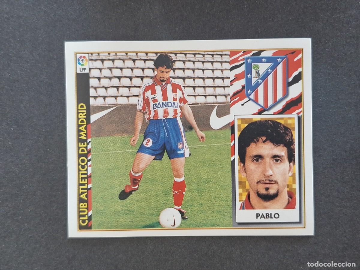 Cartes &agrave; collectionner de Football: L4 PABLO ATLETICO DE MADRID LIGA ESTE 1997 1998 97 98 NUNCA PEGADO SIN PEGAR