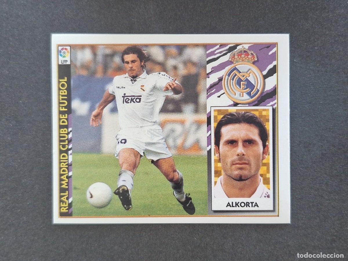 Cartes &agrave; collectionner de Football: L4 ALKORTA REAL MADRID LIGA ESTE 1997 1998 97 98 NUNCA PEGADO SIN PEGAR