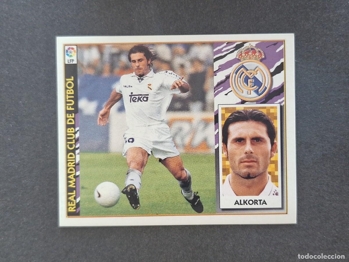 Cartes &agrave; collectionner de Football: L4 ALKORTA REAL MADRID LIGA ESTE 1997 1998 97 98 NUNCA PEGADO SIN PEGAR