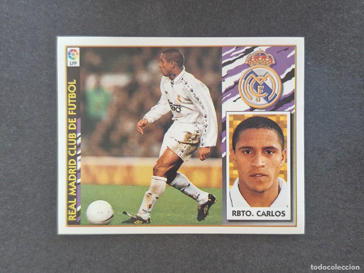 Cartes &agrave; collectionner de Football: L4 ROBERTO CARLOS REAL MADRID LIGA ESTE 1997 1998 97 98 NUNCA PEGADO SIN PEGAR