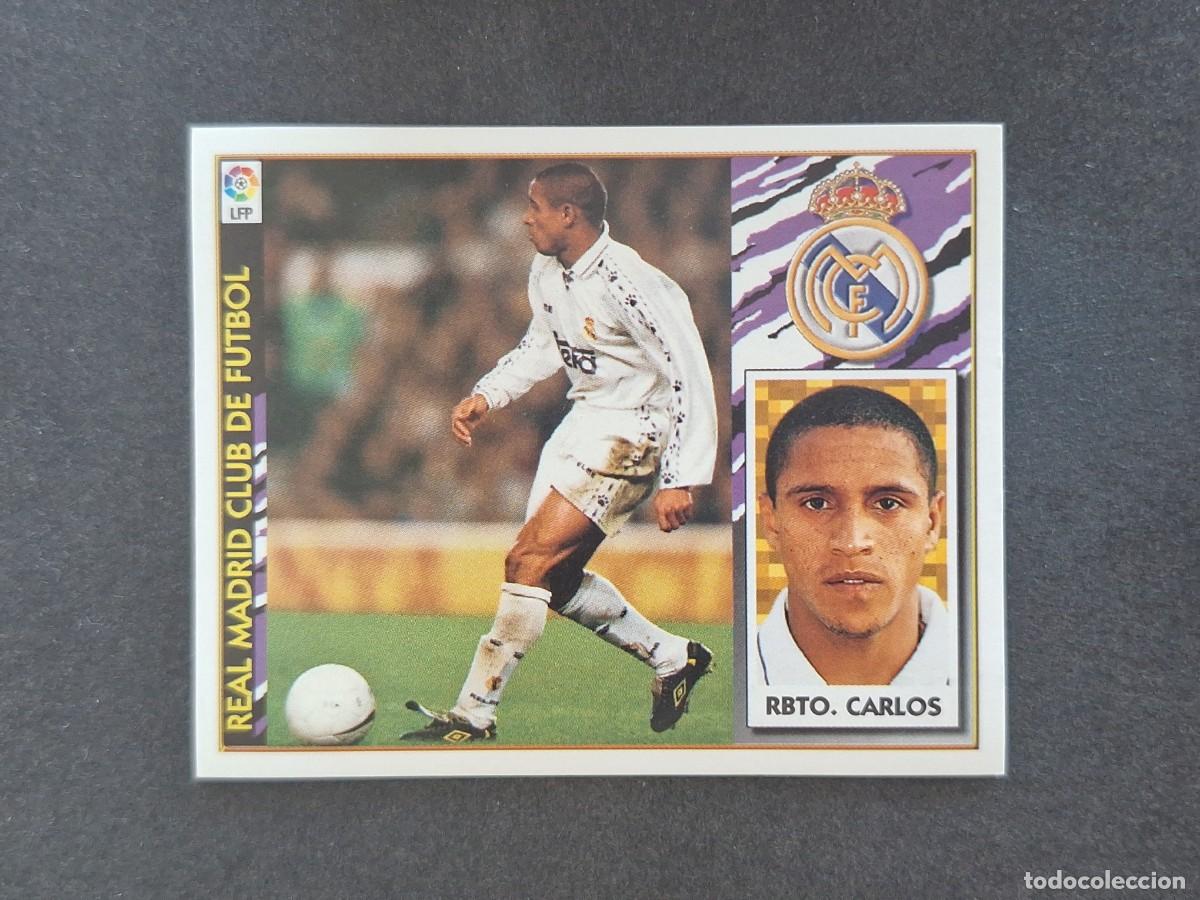 Football Stickers: L4 ROBERTO CARLOS REAL MADRID LIGA ESTE 1997 1998 97 98 NUNCA PEGADO SIN PEGAR