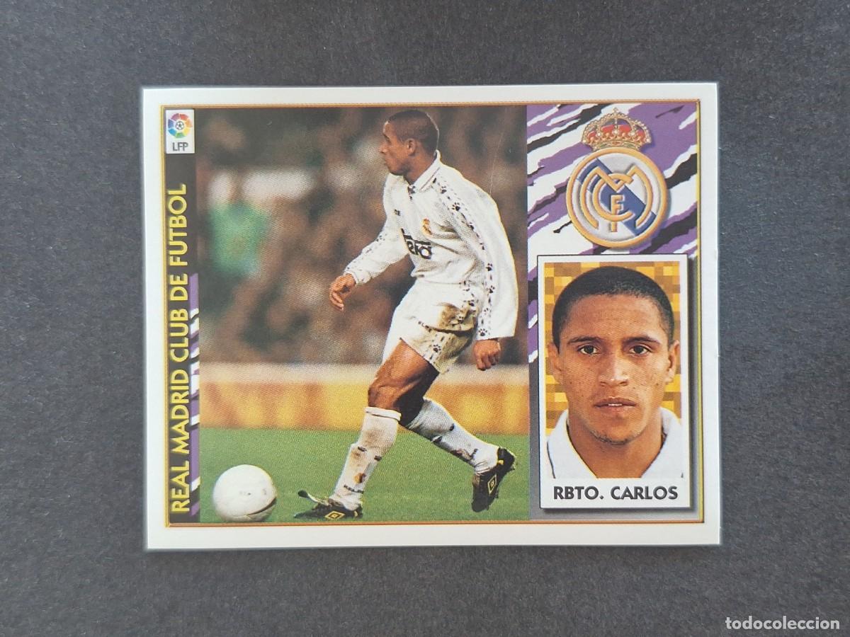 Cartes &agrave; collectionner de Football: L4 ROBERTO CARLOS REAL MADRID LIGA ESTE 1997 1998 97 98 NUNCA PEGADO SIN PEGAR