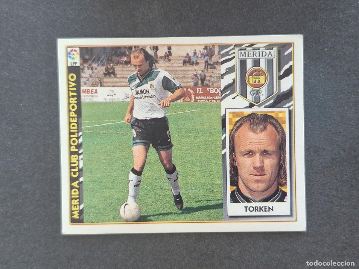Cromos de f&uacute;tbol: L4 TORKEN MERIDA C. P. LIGA ESTE 1997 1998 97 98 NUNCA PEGADO SIN PEGAR