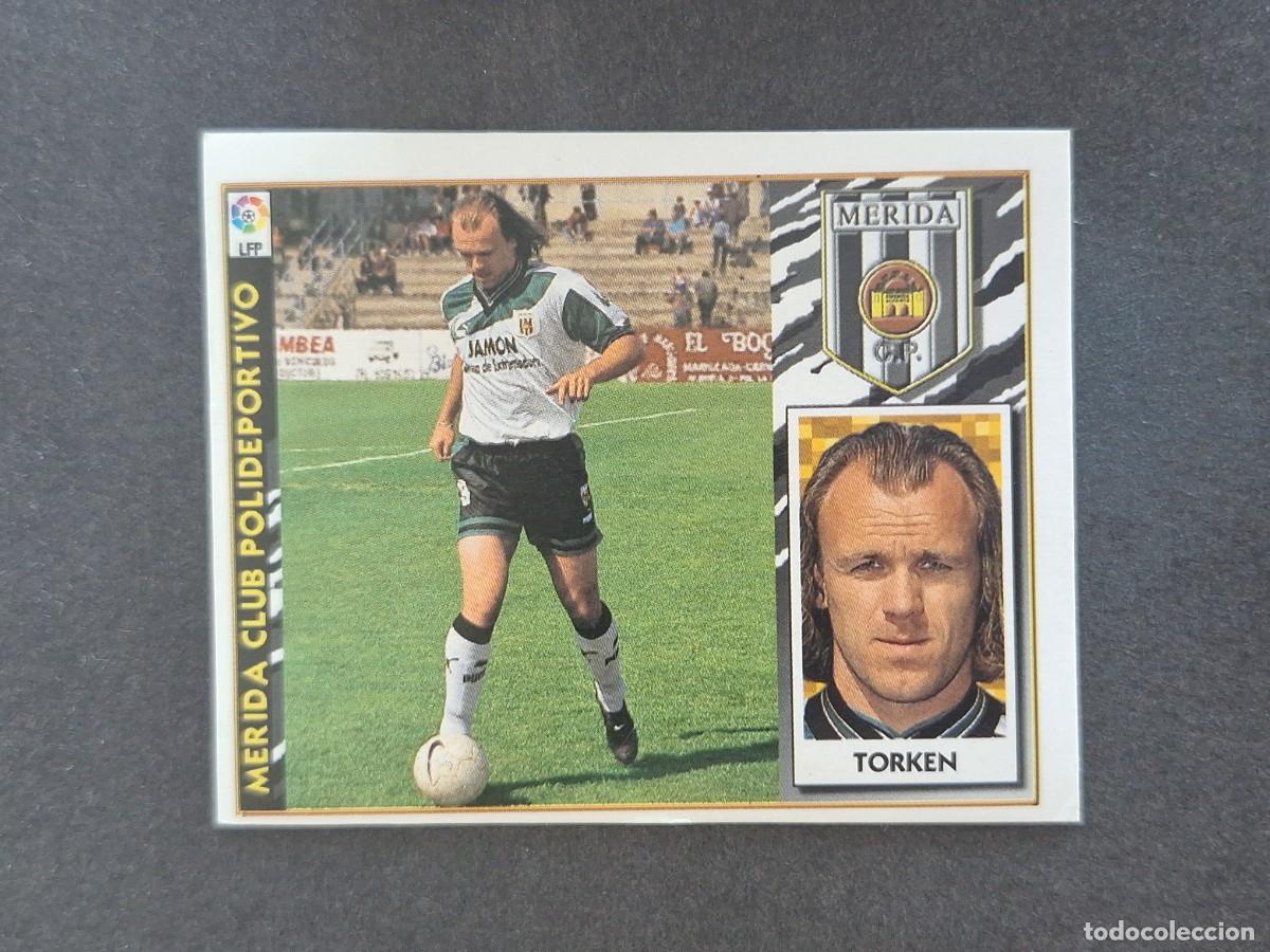 Cromos de f&uacute;tbol: L4 TORKEN MERIDA C. P. LIGA ESTE 1997 1998 97 98 NUNCA PEGADO SIN PEGAR