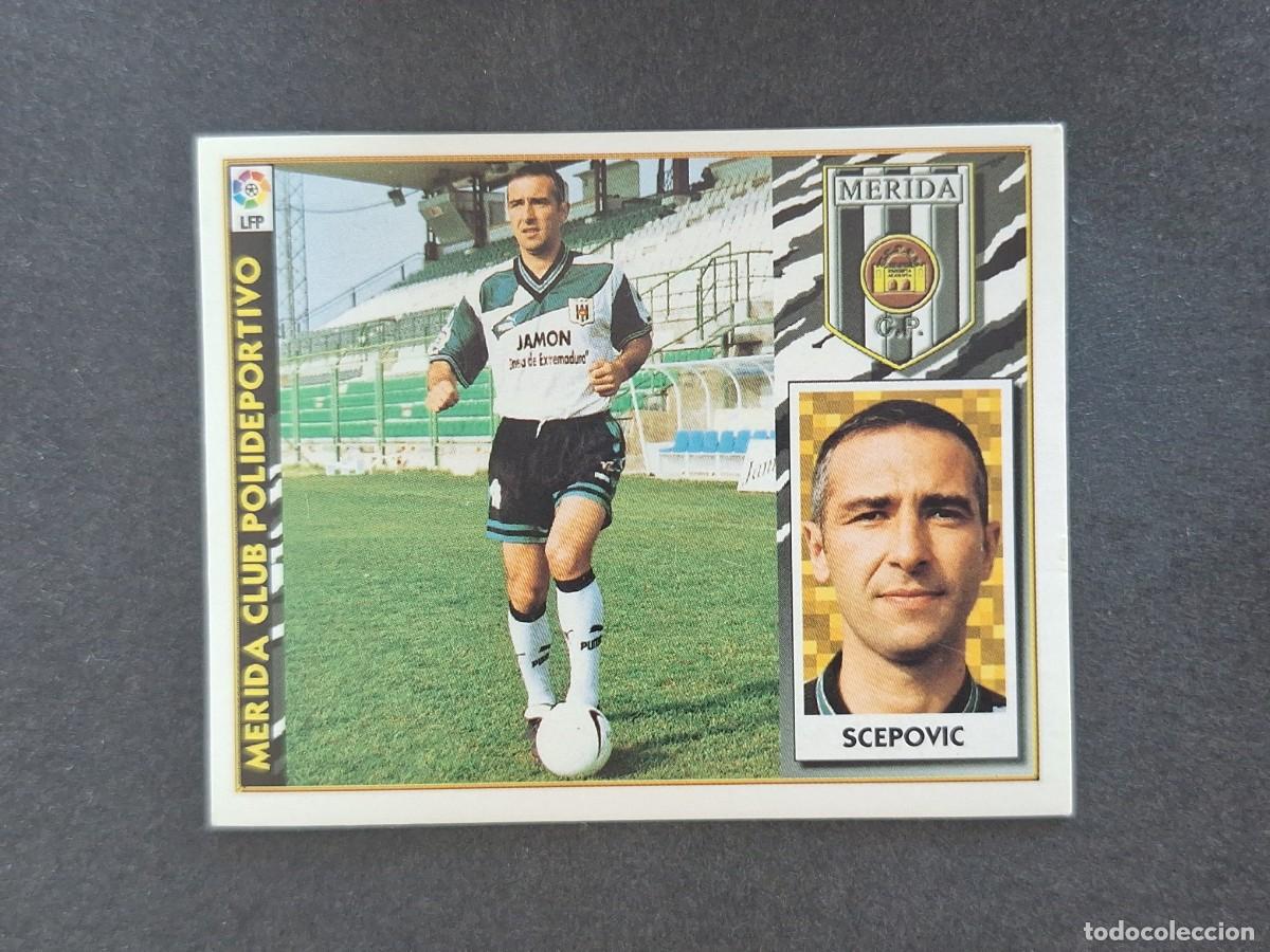 Cromos de f&uacute;tbol: L4 SCEPOVIC MERIDA C. P. LIGA ESTE 1997 1998 97 98 NUNCA PEGADO SIN PEGAR