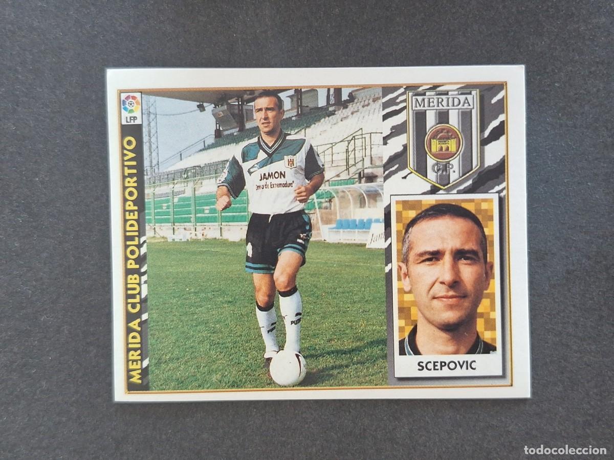 Cromos de f&uacute;tbol: L4 SCEPOVIC MERIDA C. P. LIGA ESTE 1997 1998 97 98 NUNCA PEGADO SIN PEGAR