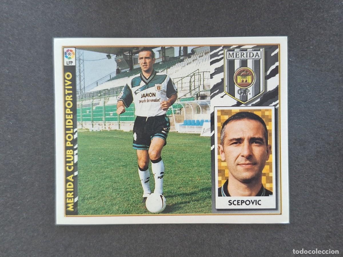 Cromos de f&uacute;tbol: L4 SCEPOVIC MERIDA C. P. LIGA ESTE 1997 1998 97 98 NUNCA PEGADO SIN PEGAR
