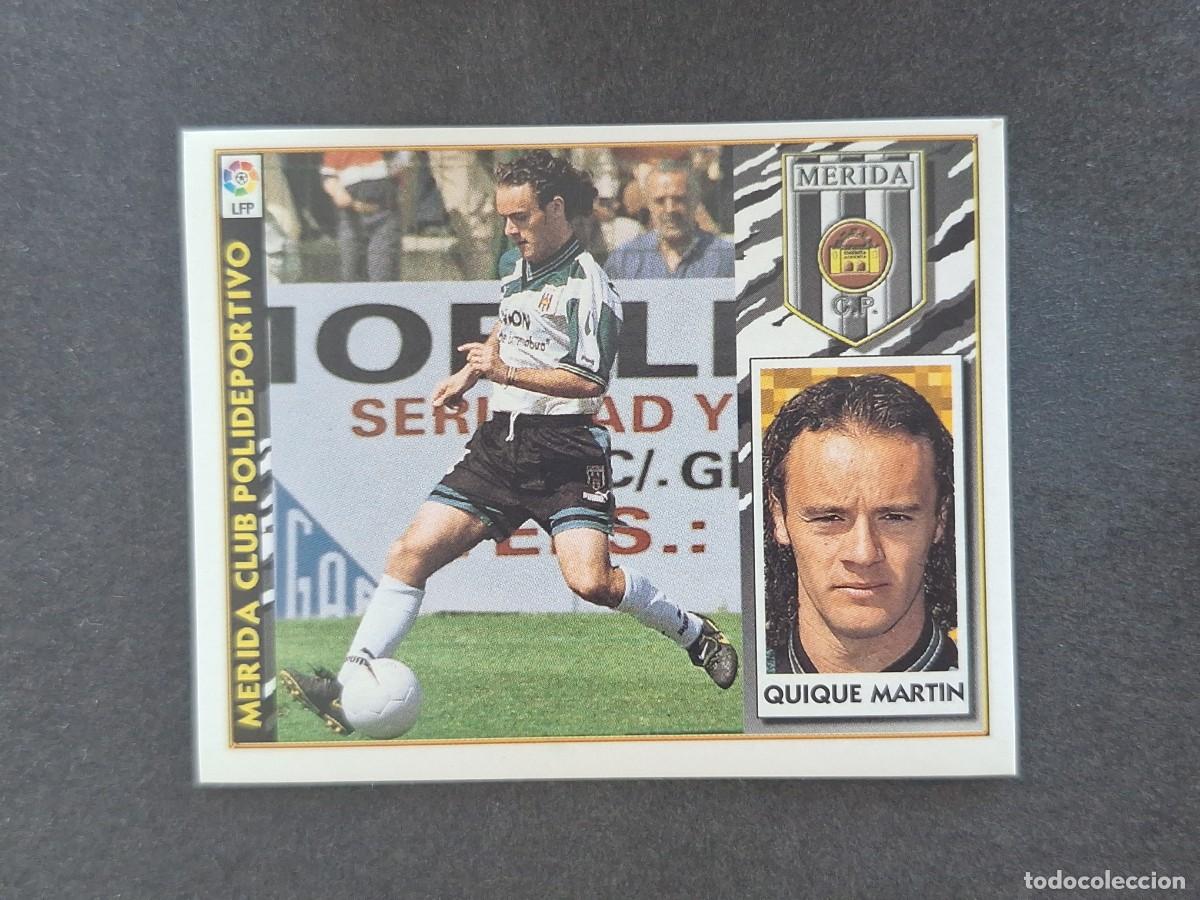 Cartes &agrave; collectionner de Football: L4 QUIQUE MARTIN MERIDA C. P. LIGA ESTE 1997 1998 97 98 NUNCA PEGADO SIN PEGAR