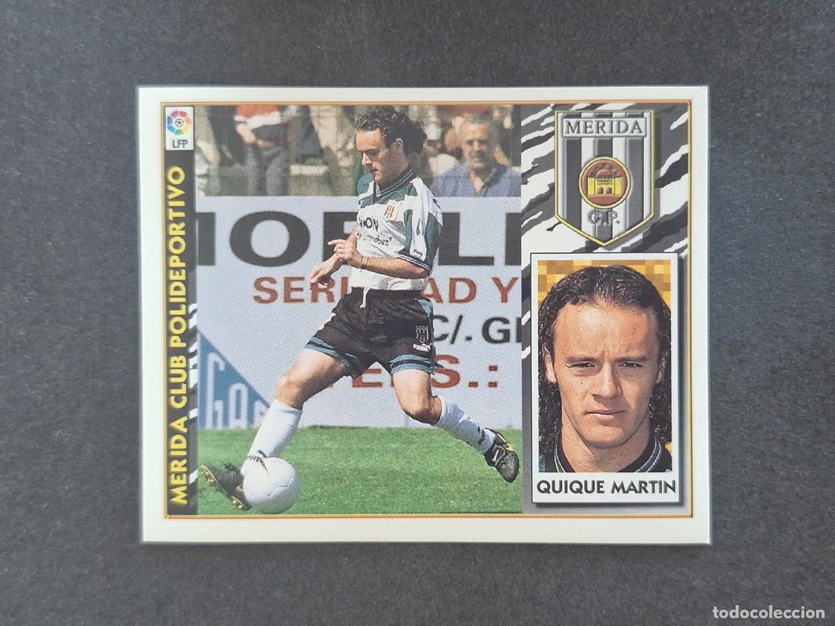 Cartes &agrave; collectionner de Football: L4 QUIQUE MARTIN MERIDA C. P. LIGA ESTE 1997 1998 97 98 NUNCA PEGADO SIN PEGAR