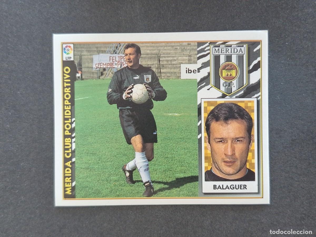 Cartes &agrave; collectionner de Football: L4 BALAGUER MERIDA C. P. LIGA ESTE 1997 1998 97 98 NUNCA PEGADO SIN PEGAR