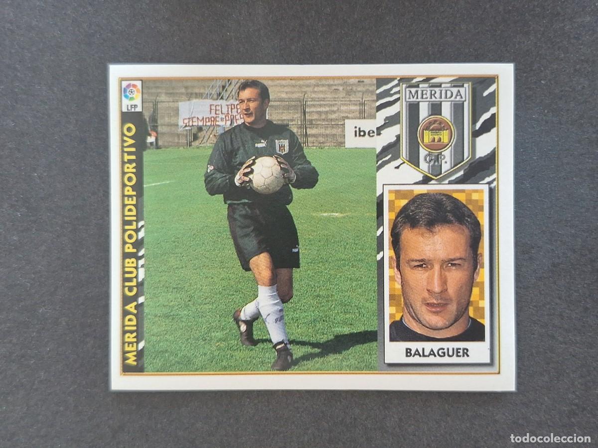 Cartes &agrave; collectionner de Football: L4 BALAGUER MERIDA C. P. LIGA ESTE 1997 1998 97 98 NUNCA PEGADO SIN PEGAR