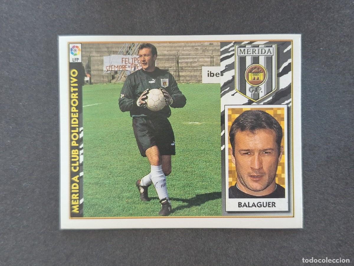 Cartes &agrave; collectionner de Football: L4 BALAGUER MERIDA C. P. LIGA ESTE 1997 1998 97 98 NUNCA PEGADO SIN PEGAR