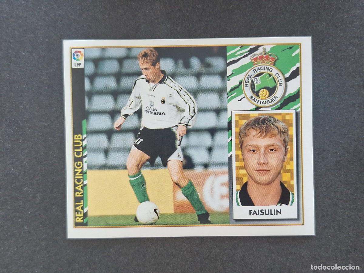 Fu&szlig;ball-Sticker: L4 FAISULIN RACING DE SANTANDER LIGA ESTE 1997 1998 97 98 NUNCA PEGADO SIN PEGAR