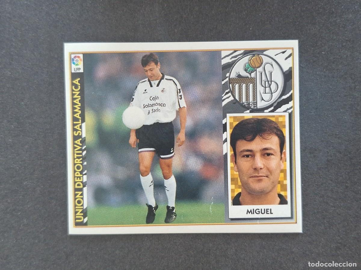 Cromos de f&uacute;tbol: L4 MIGUEL U. D. SALAMANCA LIGA ESTE 1997 1998 97 98 NUNCA PEGADO SIN PEGAR