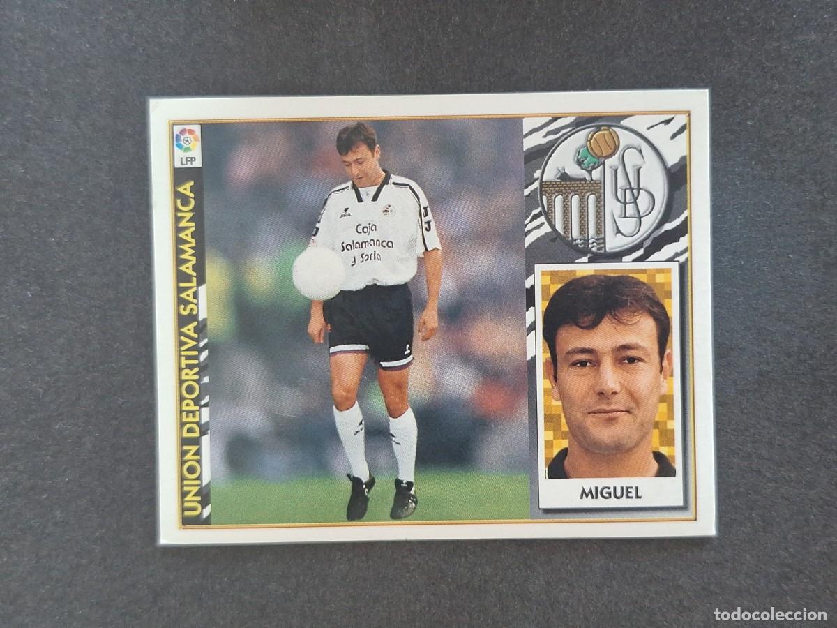 Cromos de f&uacute;tbol: L4 MIGUEL U. D. SALAMANCA LIGA ESTE 1997 1998 97 98 NUNCA PEGADO SIN PEGAR