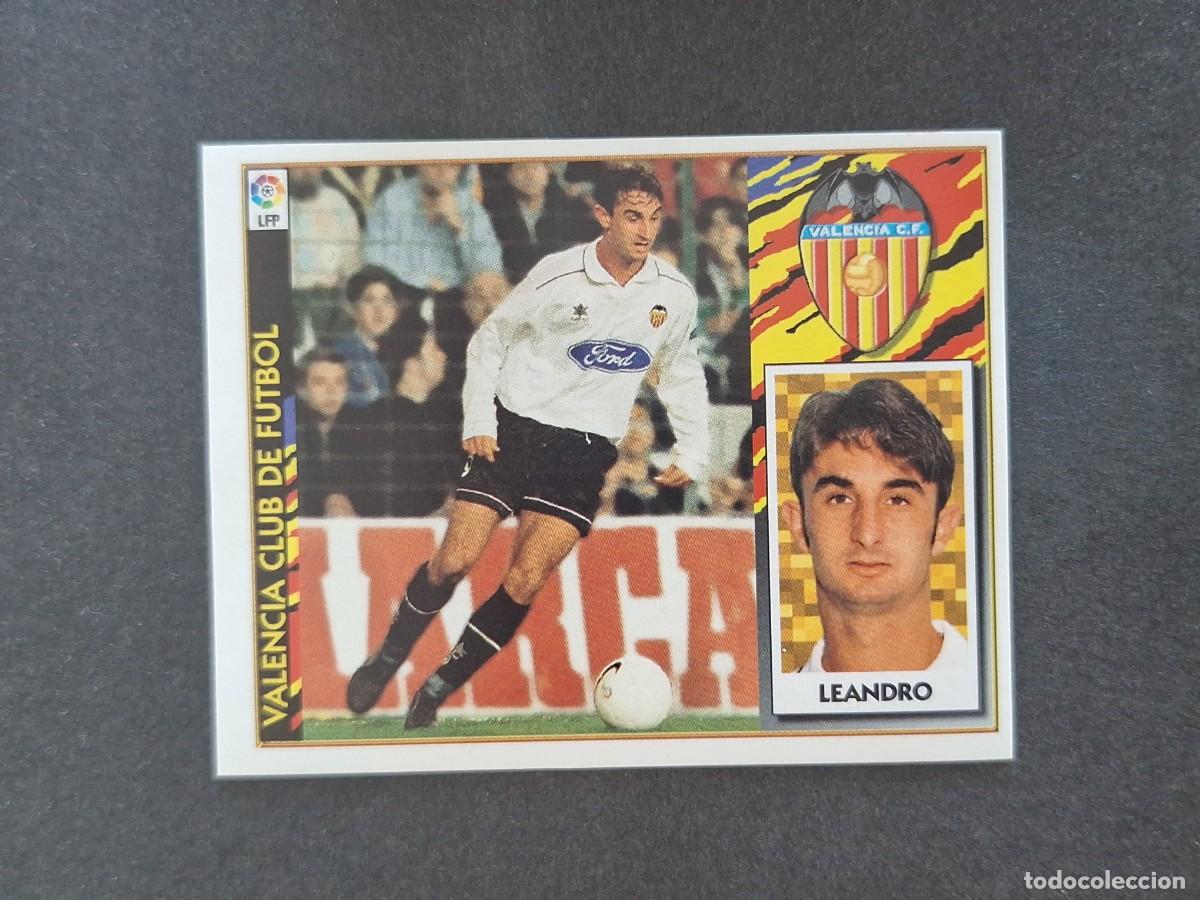 Cromos de Futebol: L4 LEANDRO VALENCIA C. F. LIGA ESTE 1997 1998 97 98 NUNCA PEGADO SIN PEGAR