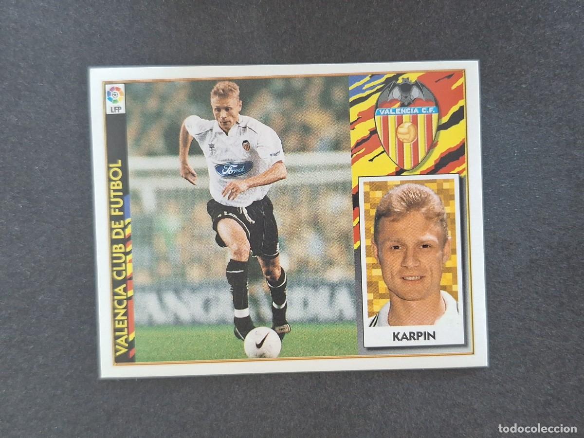 Fu&szlig;ball-Sticker: L4 KARPIN VALENCIA C. F. LIGA ESTE 1997 1998 97 98 NUNCA PEGADO SIN PEGAR