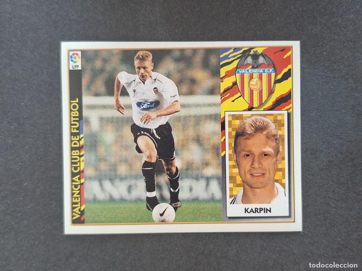 Figurine di Calcio: L4 KARPIN VALENCIA C. F. LIGA ESTE 1997 1998 97 98 NUNCA PEGADO SIN PEGAR