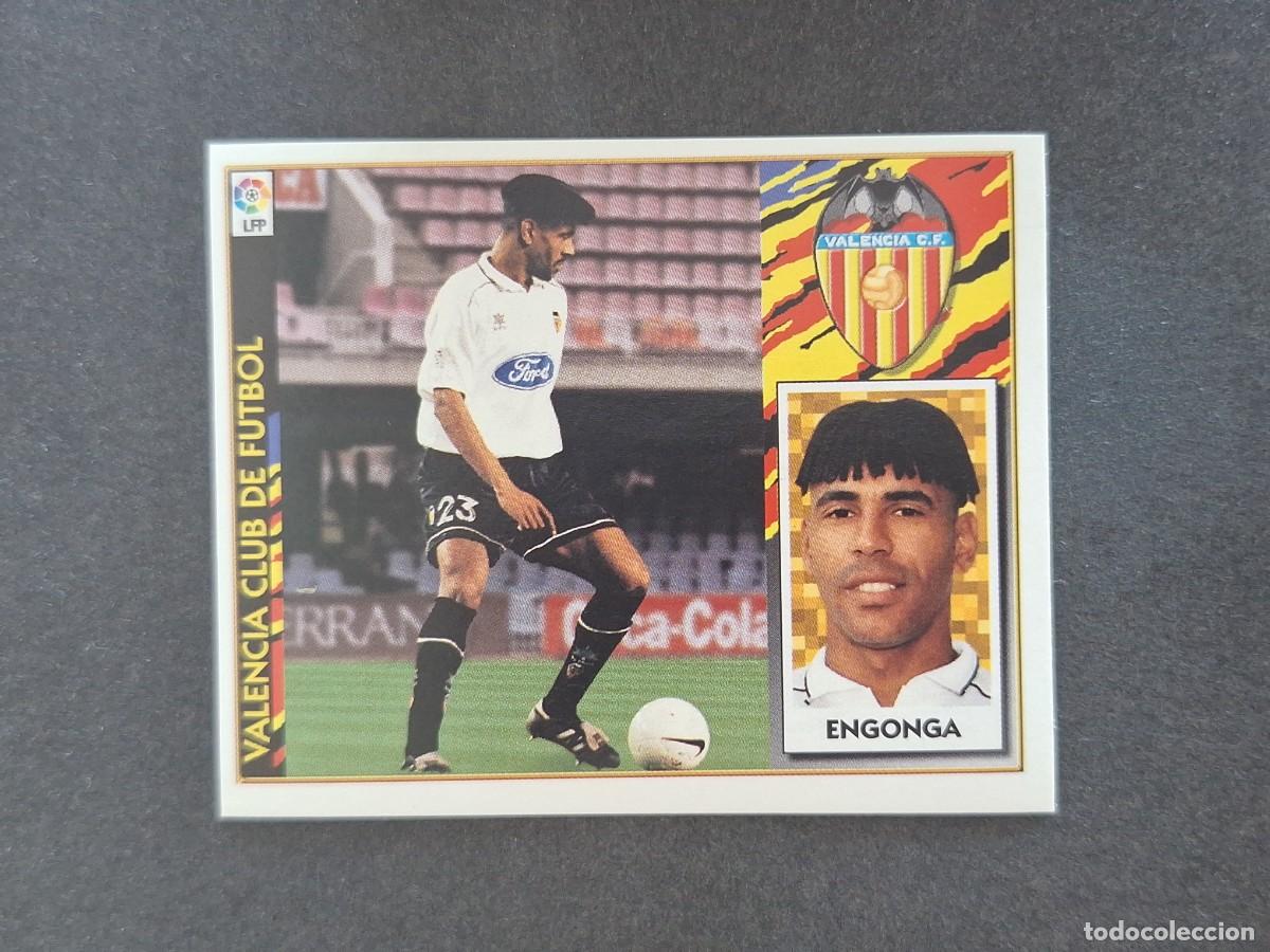 Football Stickers: L4 ENGONGA VALENCIA C. F. LIGA ESTE 1997 1998 97 98 NUNCA PEGADO SIN PEGAR