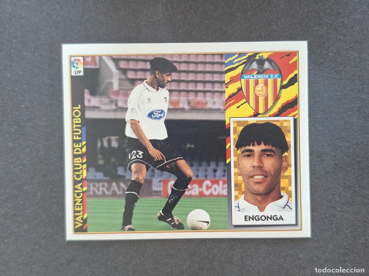 Football Stickers: L4 ENGONGA VALENCIA C. F. LIGA ESTE 1997 1998 97 98 NUNCA PEGADO SIN PEGAR