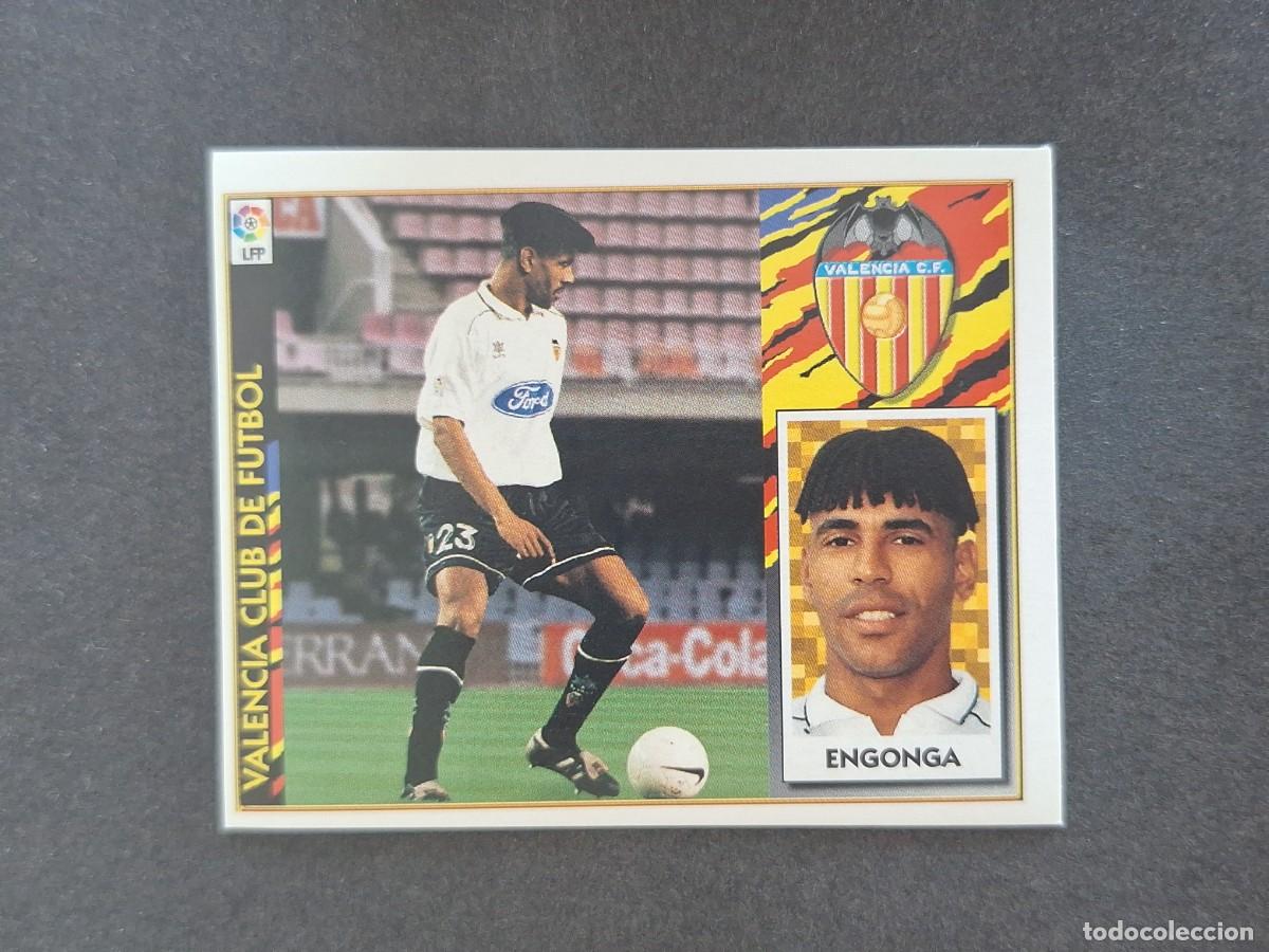 Football Stickers: L4 ENGONGA VALENCIA C. F. LIGA ESTE 1997 1998 97 98 NUNCA PEGADO SIN PEGAR