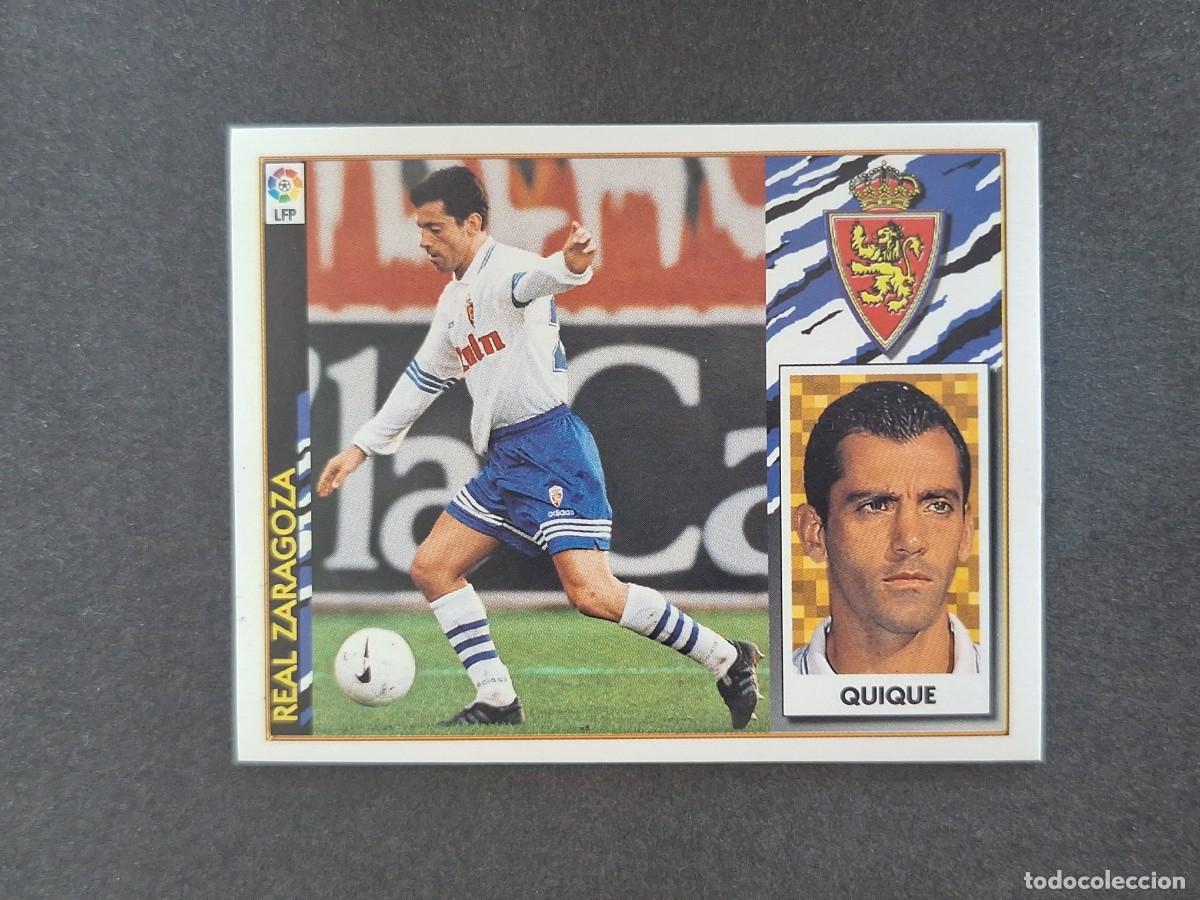 Football Stickers: L4 QUIQUE REAL ZARAGOZA LIGA ESTE 1997 1998 97 98 NUNCA PEGADO SIN PEGAR