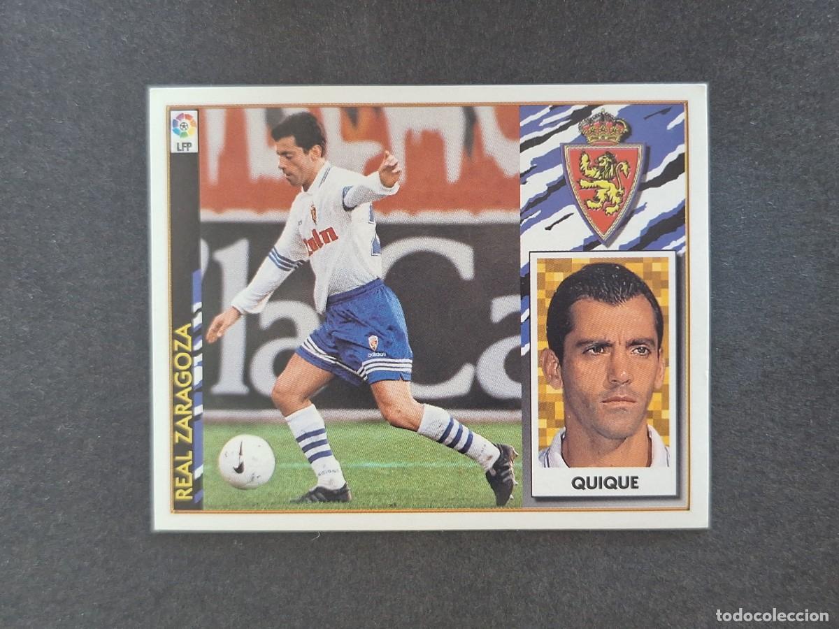 Football Stickers: L4 QUIQUE REAL ZARAGOZA LIGA ESTE 1997 1998 97 98 NUNCA PEGADO SIN PEGAR