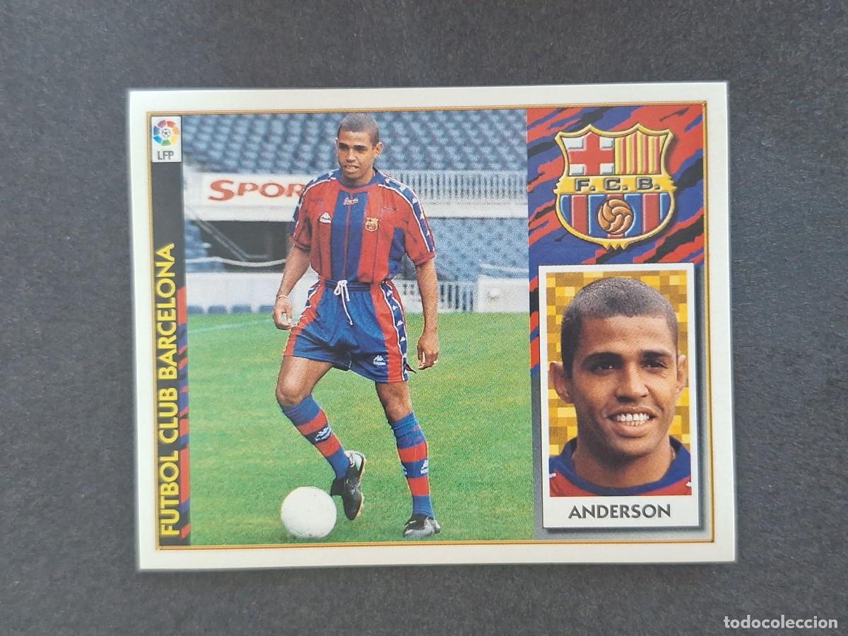 Fu&szlig;ball-Sticker: L4 ANDERSON F. C. BARCELONA COLOCA LIGA ESTE 1997 1998 97 98 NUNCA PEGADO SIN PEGAR