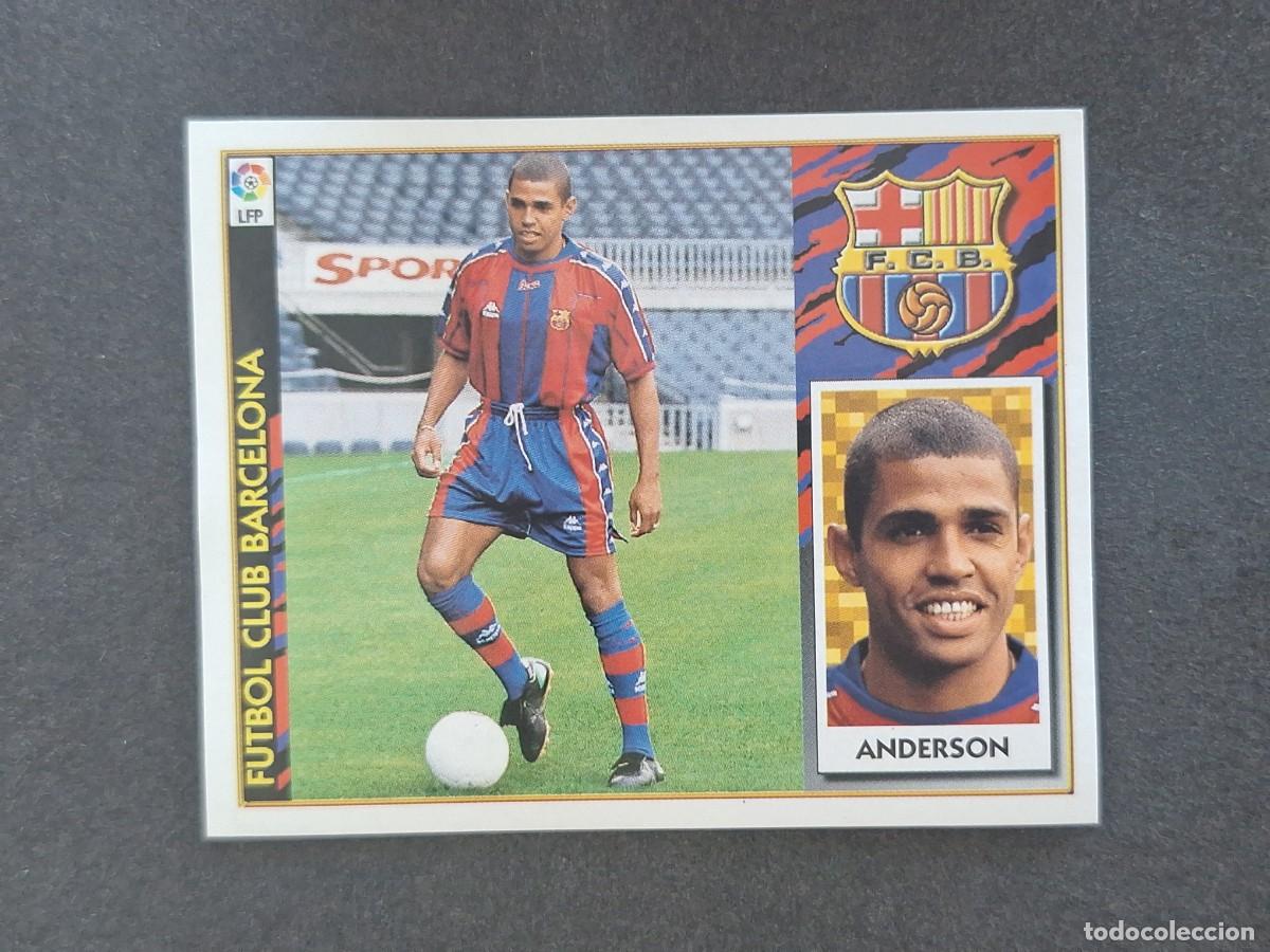 Fu&szlig;ball-Sticker: L4 ANDERSON F. C. BARCELONA COLOCA LIGA ESTE 1997 1998 97 98 NUNCA PEGADO SIN PEGAR