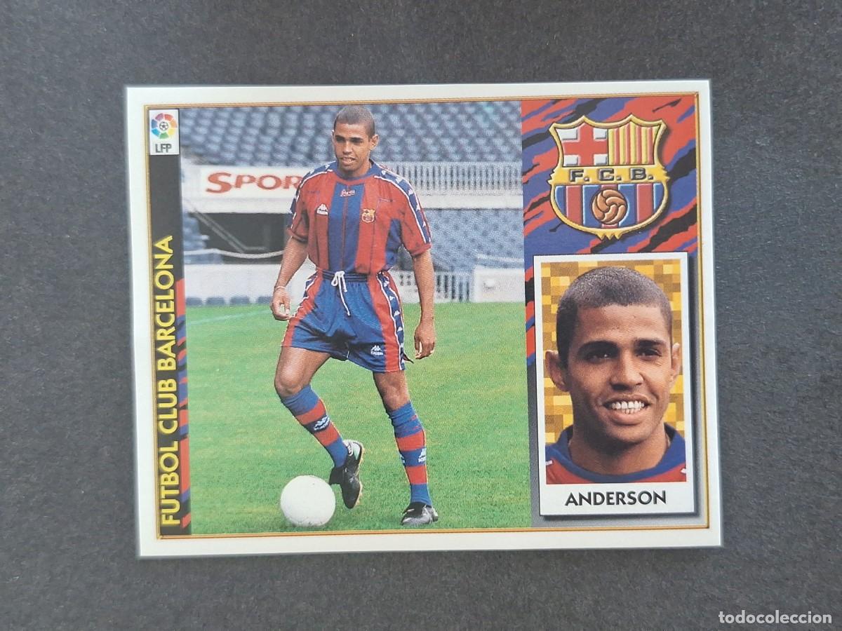 Fu&szlig;ball-Sticker: L4 ANDERSON F. C. BARCELONA COLOCA LIGA ESTE 1997 1998 97 98 NUNCA PEGADO SIN PEGAR