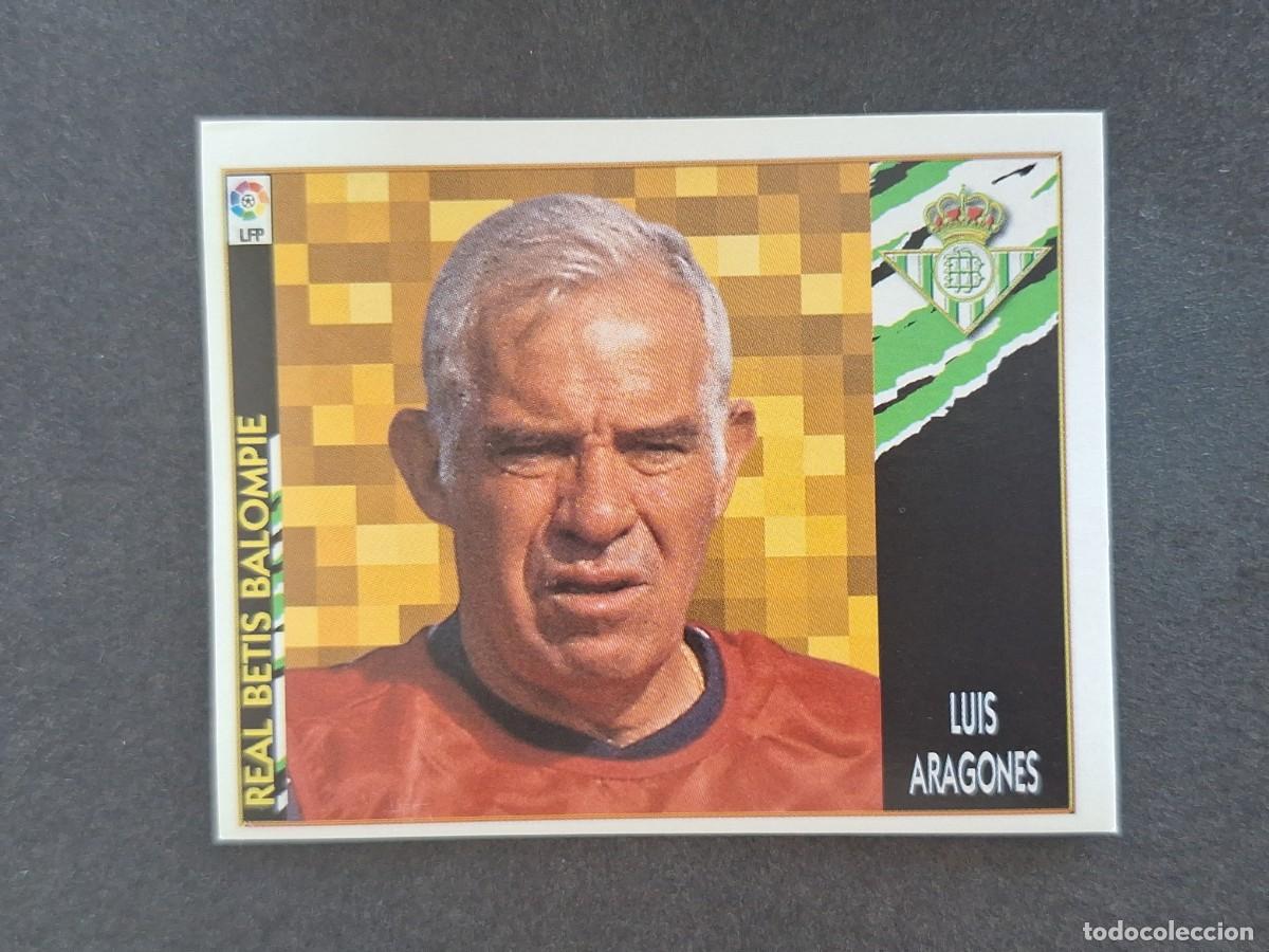 Cartes &agrave; collectionner de Football: L4 LUIS ARAGONES ENTRENADOR REAL BETIS COLOCA LIGA ESTE 1997 1998 97 98 NUNCA PEGADO SIN PEGAR