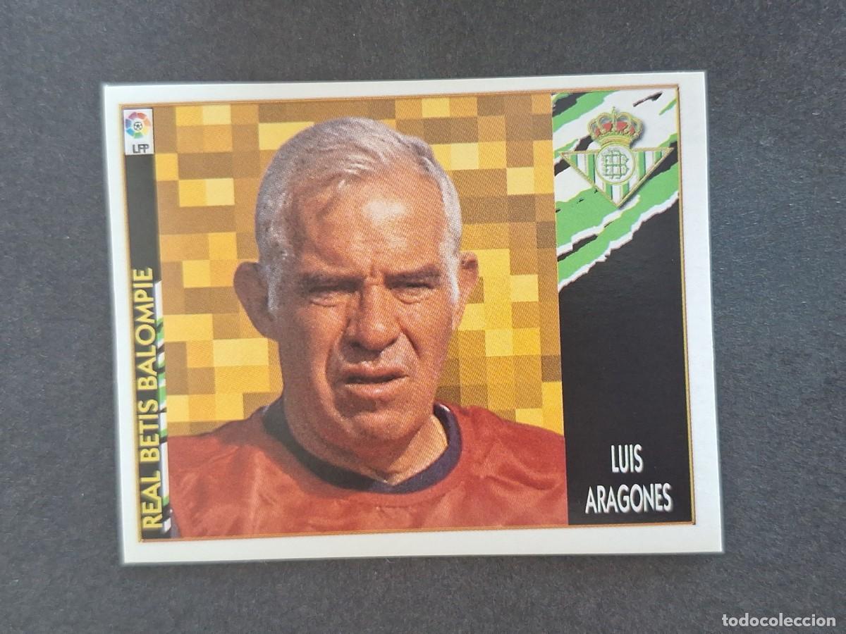 Cartes &agrave; collectionner de Football: L4 LUIS ARAGONES ENTRENADOR REAL BETIS COLOCA LIGA ESTE 1997 1998 97 98 NUNCA PEGADO SIN PEGAR