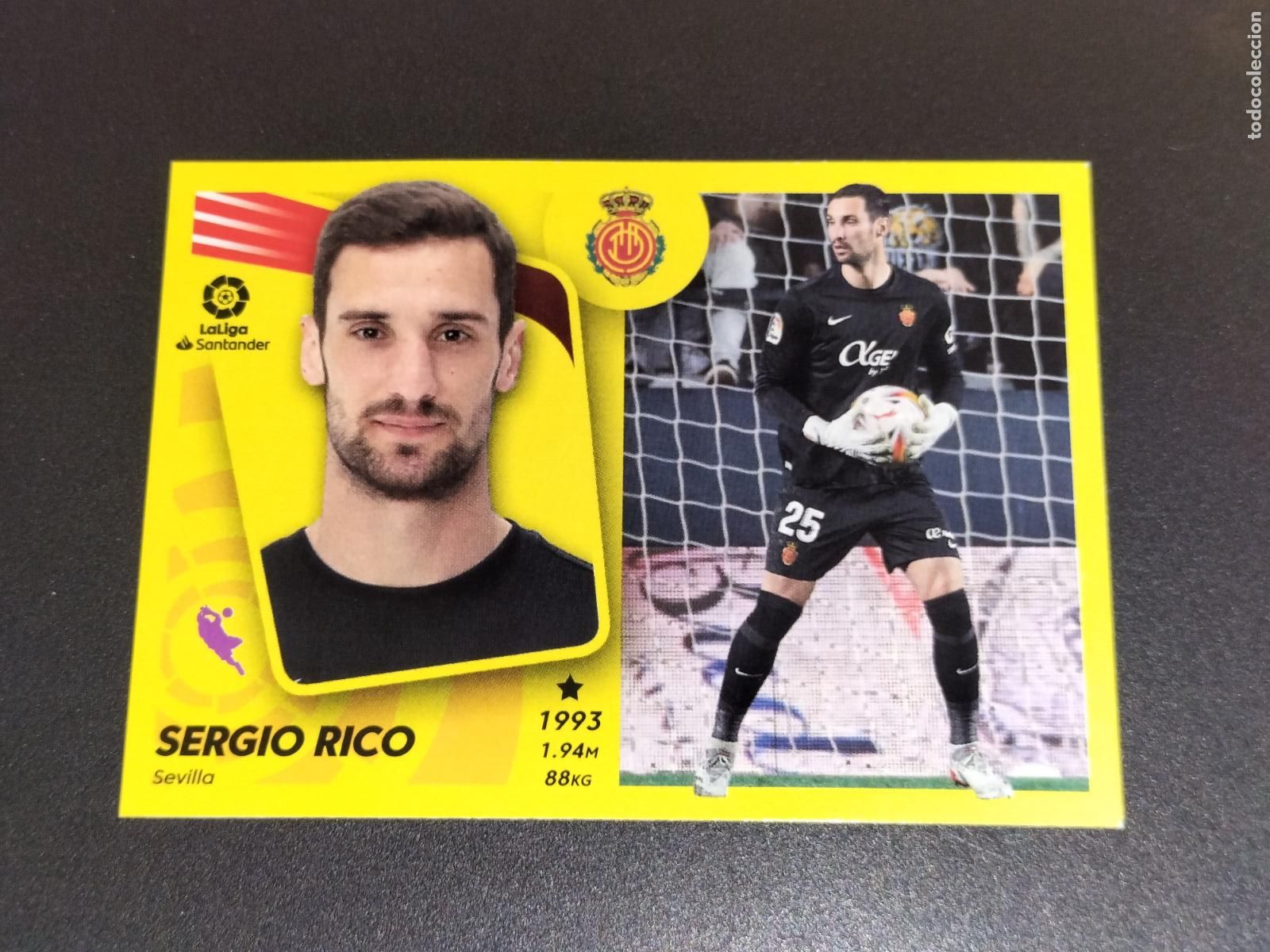 Figurine di Calcio: FICHAJE N&ordm; 29 SERGIO RICO MERCADO INVIERNO ACTUALIZACION MALLORCA CROMOS LALIGA ESTE 2021 2022 21 22