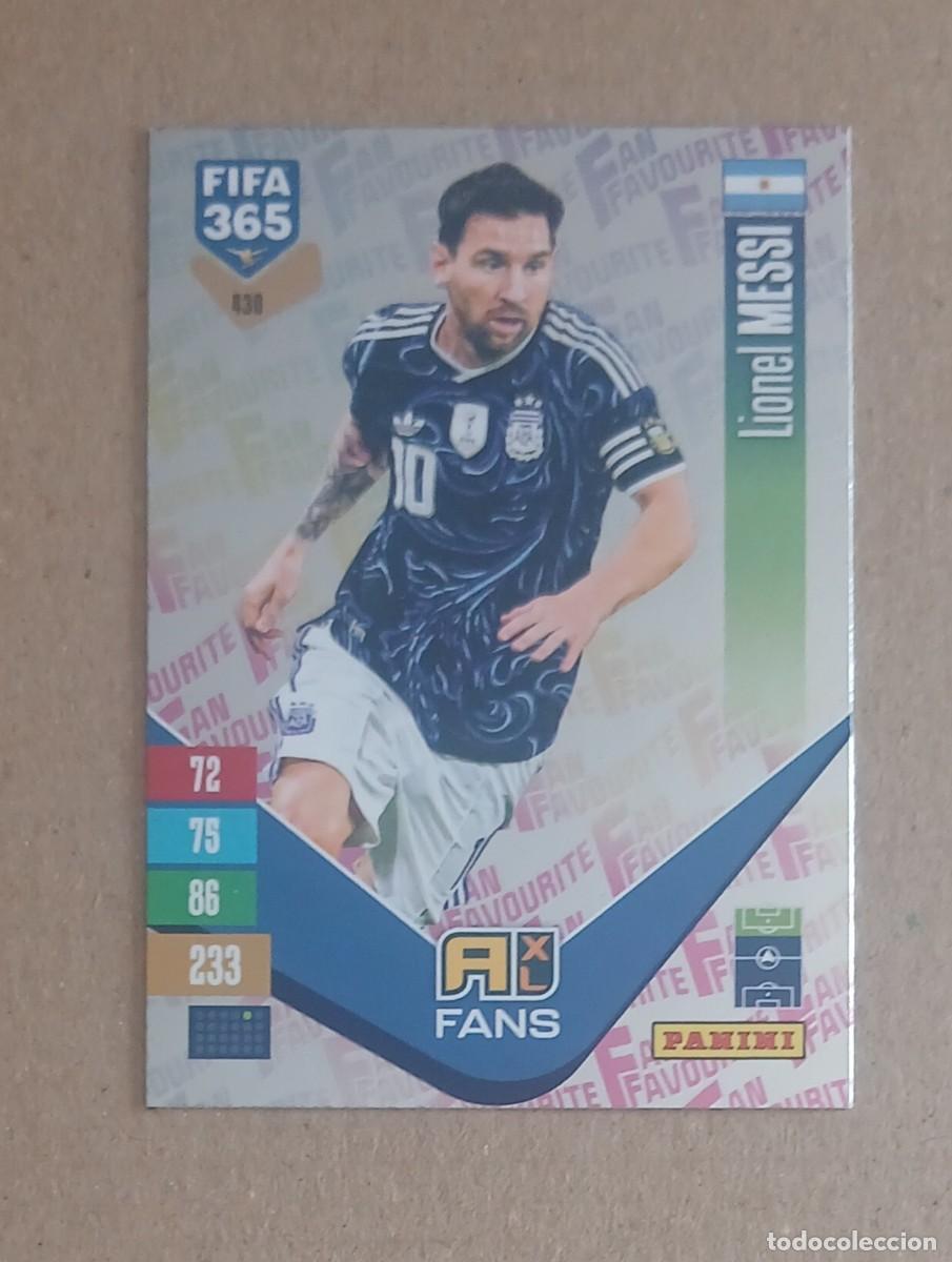 Figurine di Calcio: CROMO n&ordm; 430 LEO MESSI ARGENTINA FONDO PLATEADO ADRENALYN XL FIFA 365 2026-2027. Nuevo de sobre.