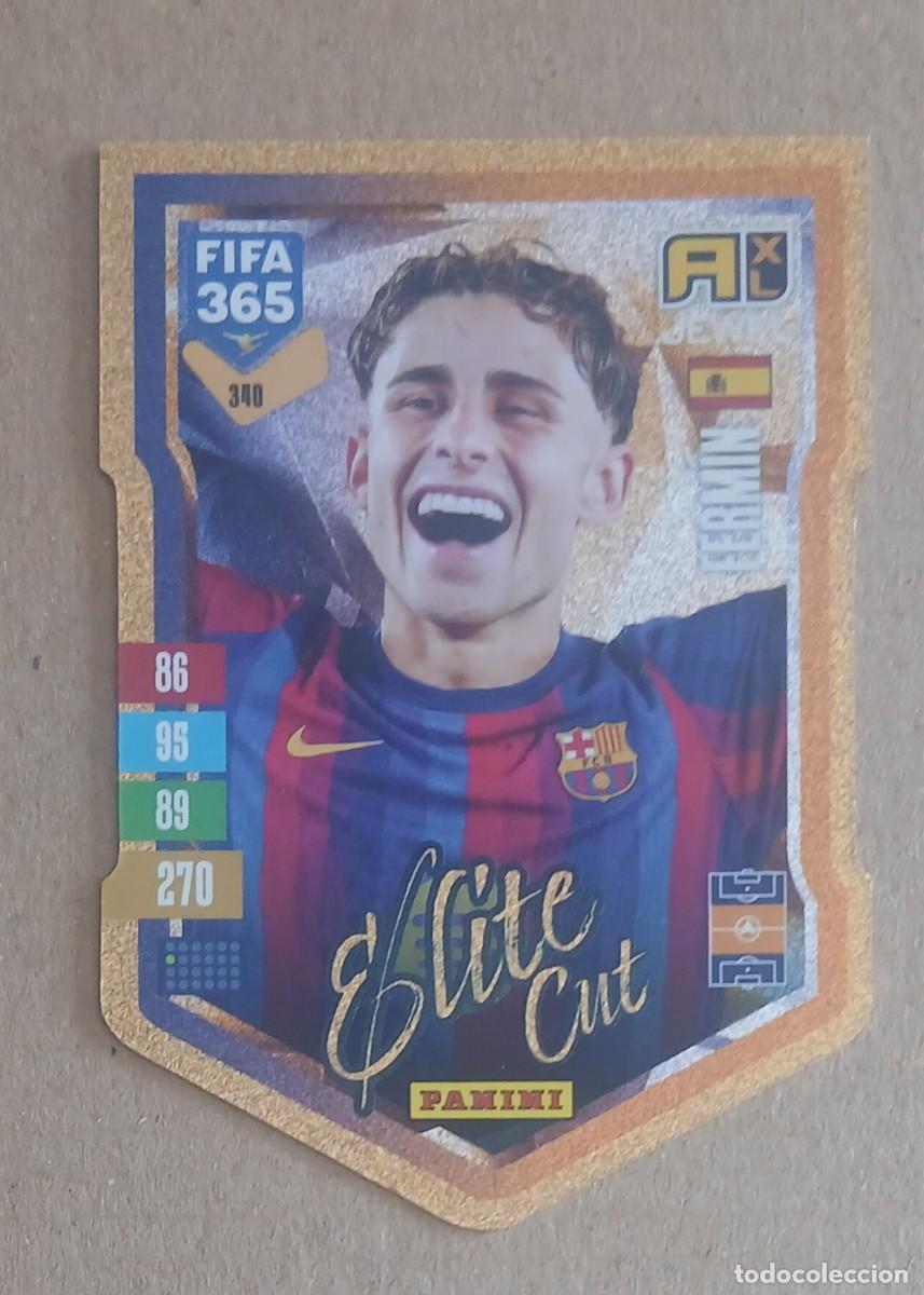 Cartes &agrave; collectionner de Football: CROMO n&ordm; 340 FERM&Iacute;N BARCELONA &Eacute;LITE CUT ADRENALYN XL FIFA 365 2026-2027. Nuevo de sobre.