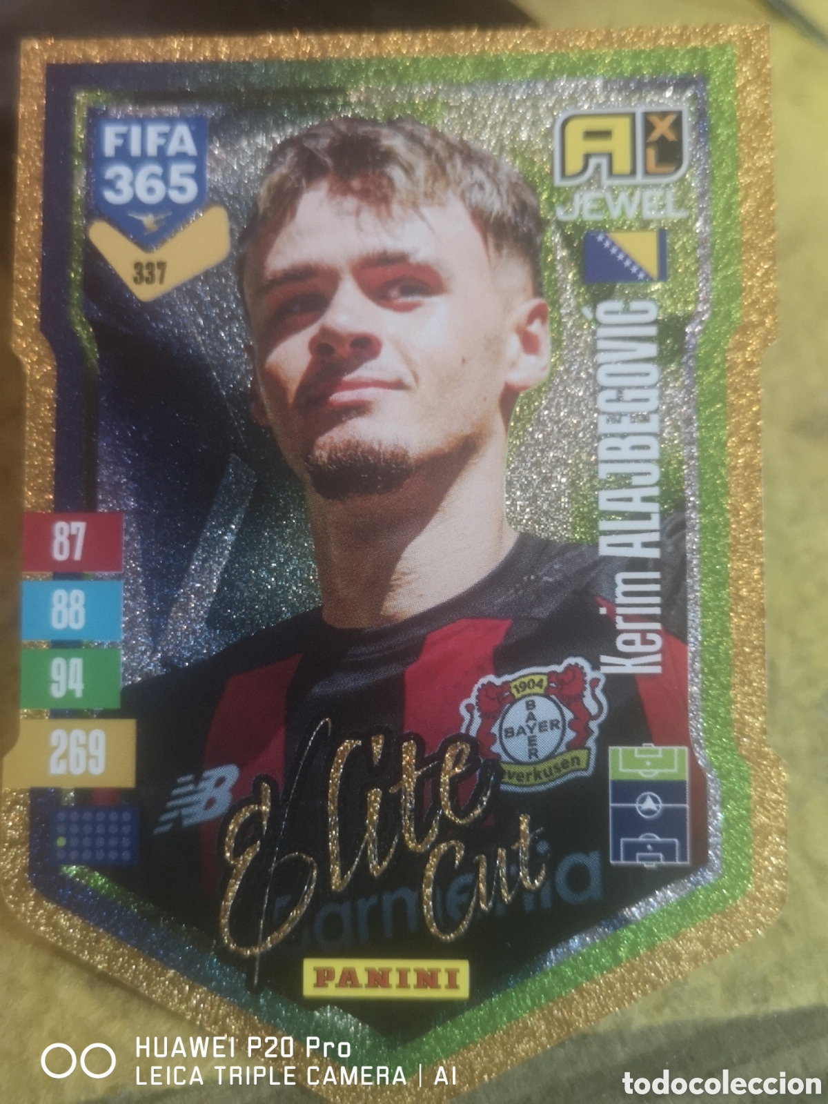 Cartes &agrave; collectionner de Football: ADRENALYN FIFA 365 2027 ELITE CUT ALAJBEGOVIC 337 - BAYER LEVERKUSEN