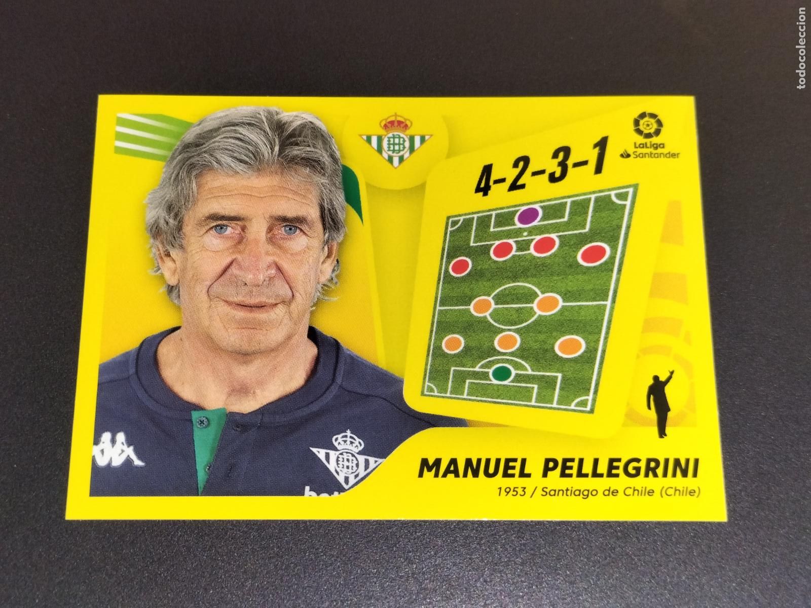 Cartes &agrave; collectionner de Football: N&ordm; 2 MANUEL PELLEGRINI BETIS CROMOS LALIGA SANTANDER ESTE LIGA FUTBOL 2021 2022 21 22 PANINI