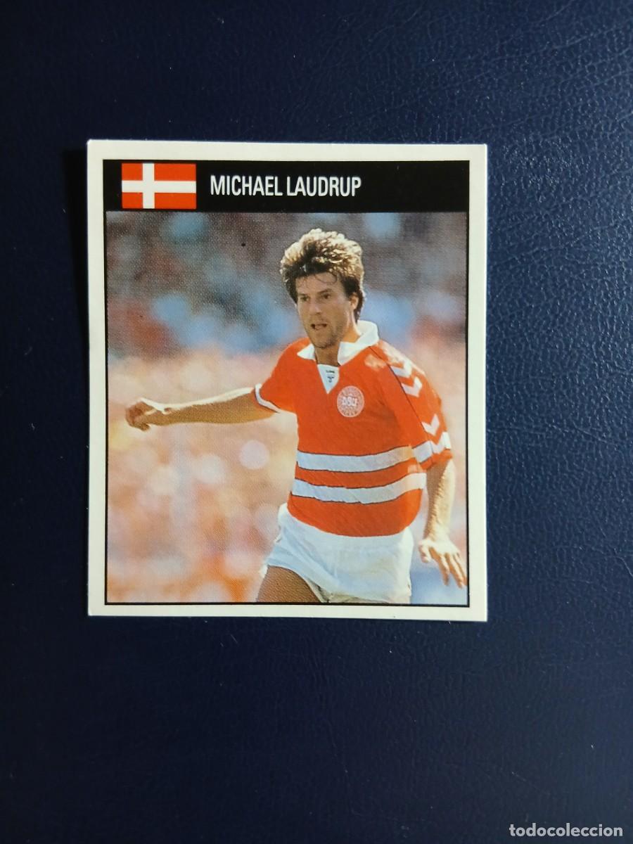 Fu&szlig;ball-Sticker: 196 Michael Laudrup - Dinamarca - World Cup 1990 - Orbis - sin pegar - Mundial 90