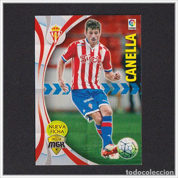 Fu&szlig;ball-Sticker: MEGACRACKS 2015 2016 15 16 PANINI CANELLA 468 BIS FICHAJE SPORTING GIJON MEGA CRACKS MGK 3&ordf; EDICI&Oacute;N