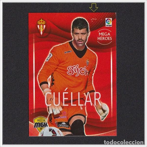 Football Stickers: MEGACRACKS 2015 2016 15 16 PANINI CUELLAR 484 MEGA HEROES SPORTING GIJON COLECCI&Oacute;N ALBUM LIGA MGK