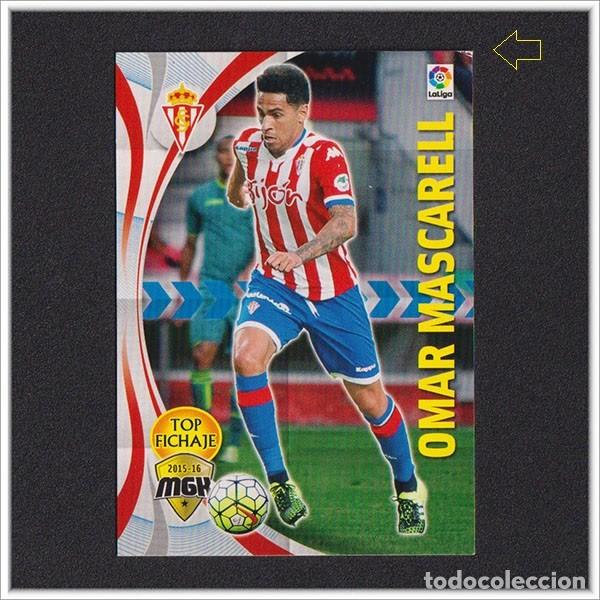 Figurine di Calcio: MEGACRACKS 2015 2016 15 16 PANINI OMAR MASCARELL 481 FICHAJE SPORTING GIJON LIGA MGK 3&ordf; EDICI&Oacute;N