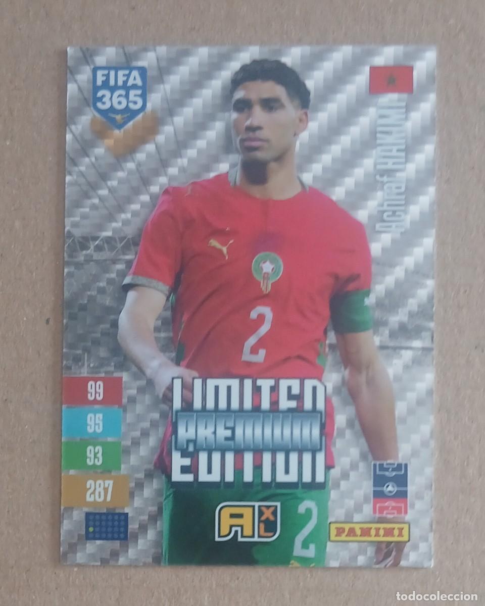 Figurine di Calcio: CROMO HAKIMI MARRUECOS LIMITED PREMIUM ADRENALYN XL FIFA 365 2026-2027. Nuevo de sobre.