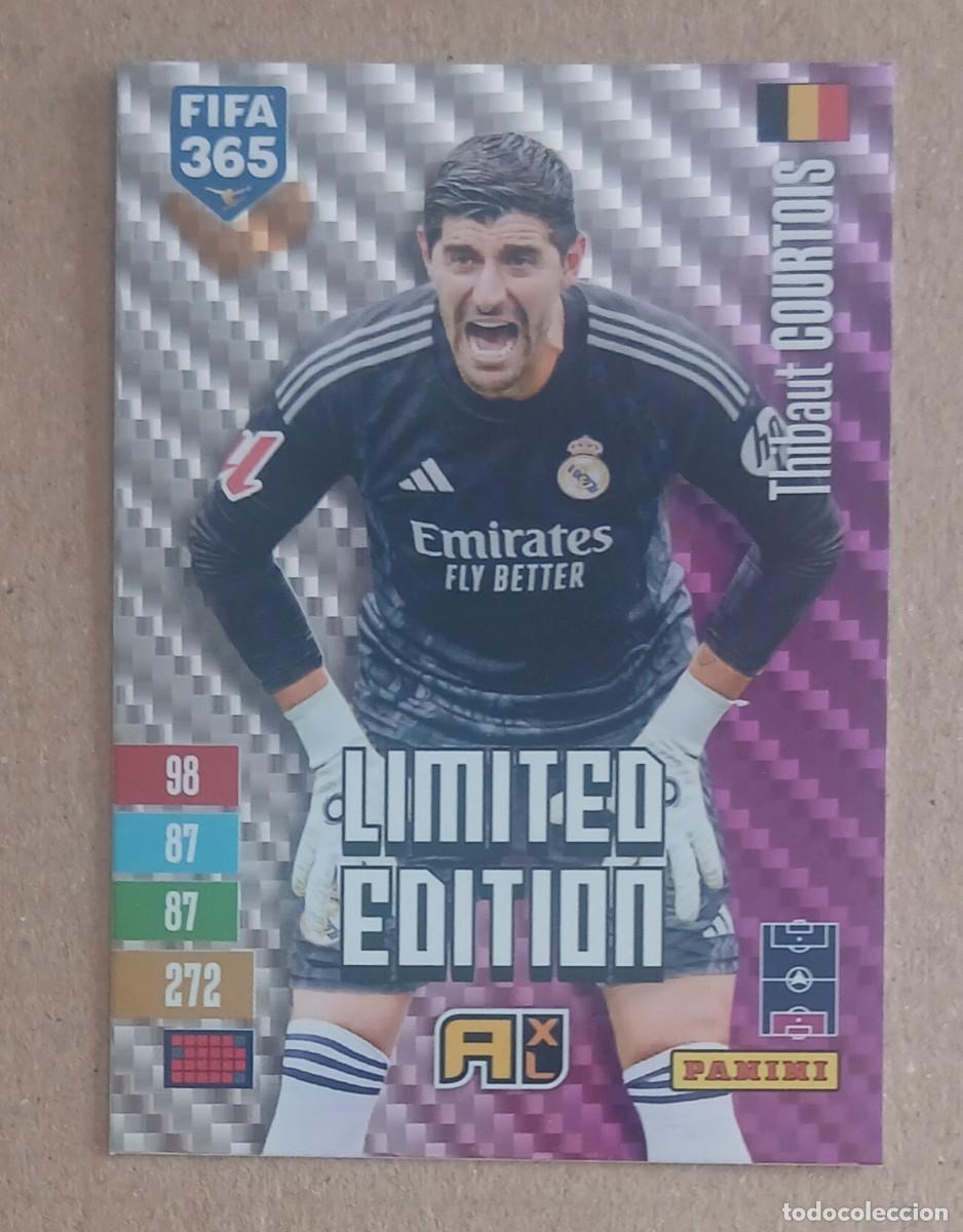 Cromos de Futebol: CROMO THIBAUT COURTOIS B&Eacute;LGICA LIMITED EDITION ADRENALYN XL FIFA 365 2026-2027. Nuevo de sobre.